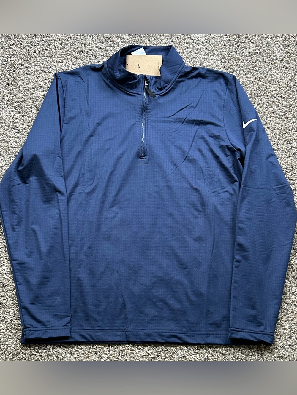 Nike Mens Dri Fit Victory 1/2 Zip Golf Pullover Navy Blue Mens Large FD5837-410